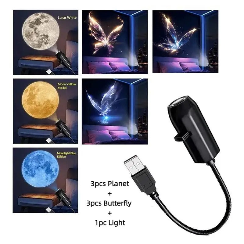 USB Galaxy Projection Light(3 colors )